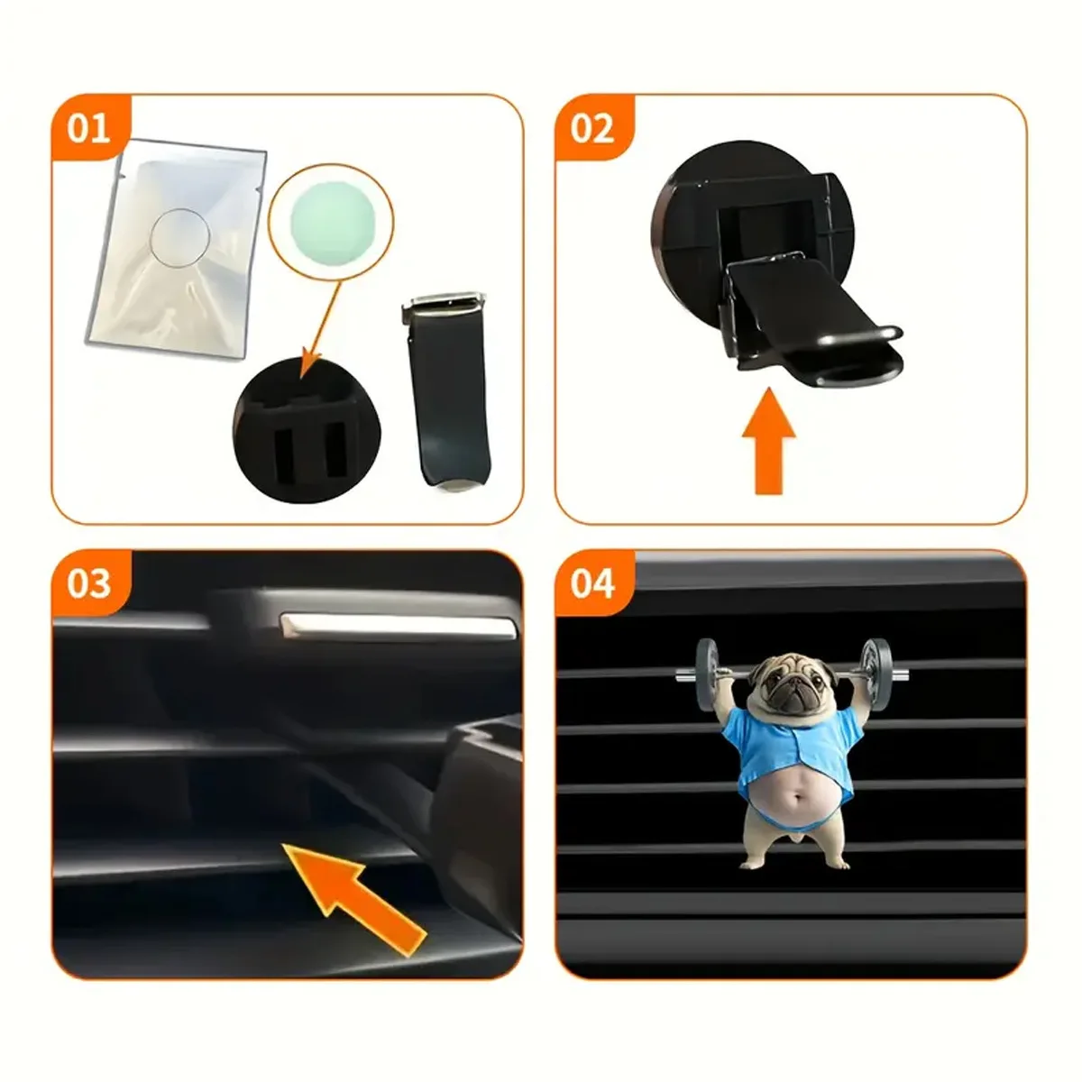 منفذ السيارة تنفيس العطور كليب 2D الهواء المعطر الناشر تكييف الروائح العطور كليب ديكور السيارة الداخلي