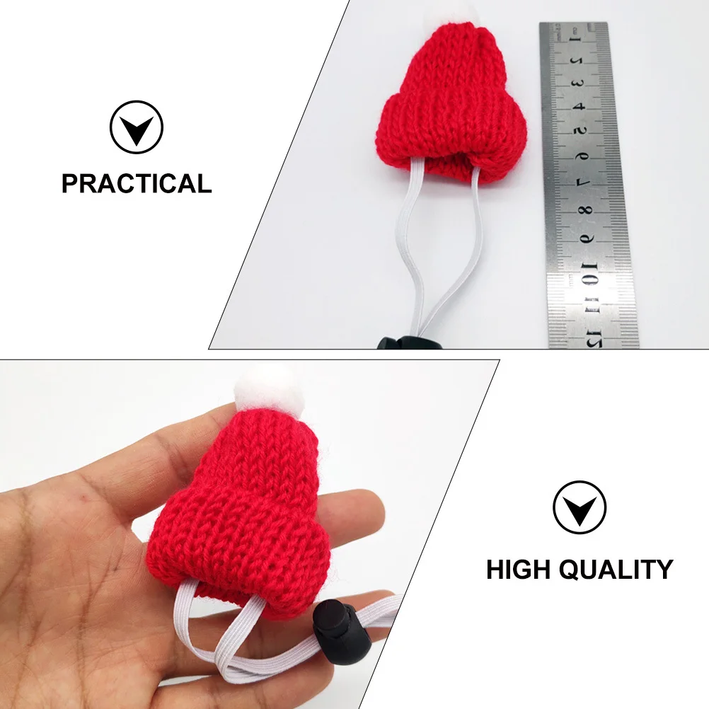 

5pcs Christmas Headwear Mini Animal Hat Adorable Decorative Ornament For Holiday Party Cosplay Mice Dog Cat Lightweight
