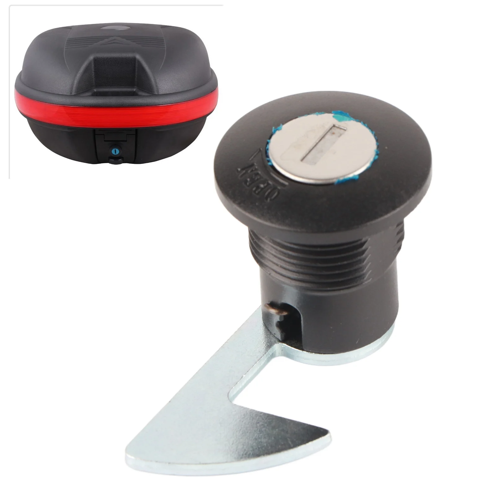 

Универсальный алюминиевый пластиковый хвостовой замок для багажника для хранения электрического мотоцикла — короткий крючок, надежная блокировка