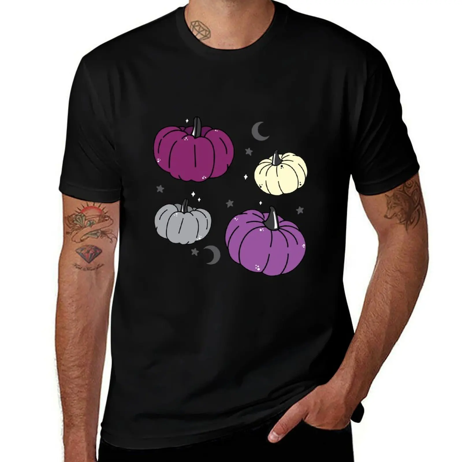 

pink & Purple Pumpkins T-Shirt t shirt for man t shirt man cotton T-Shirt