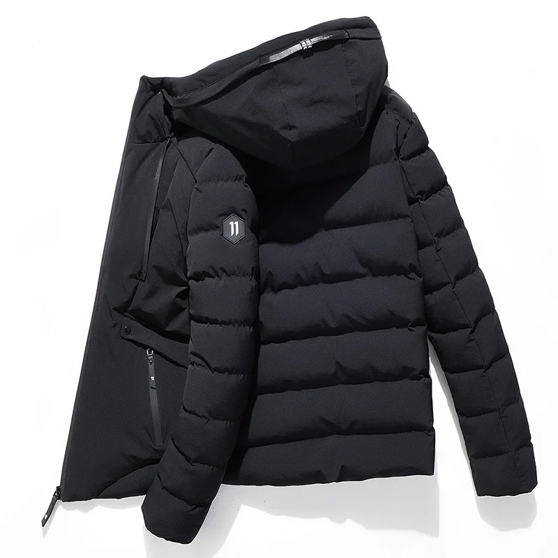 Veste matelassurera en coton à capuche pour hommes, manteau chaud pour hommes, mode coréenne, vêtements optiques, hiver