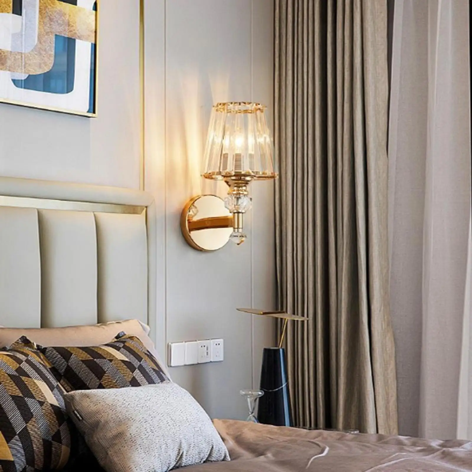 

Nordic Wall Sconce Light with Shade Decoration Indoor Bedside Wall Mount Lamp