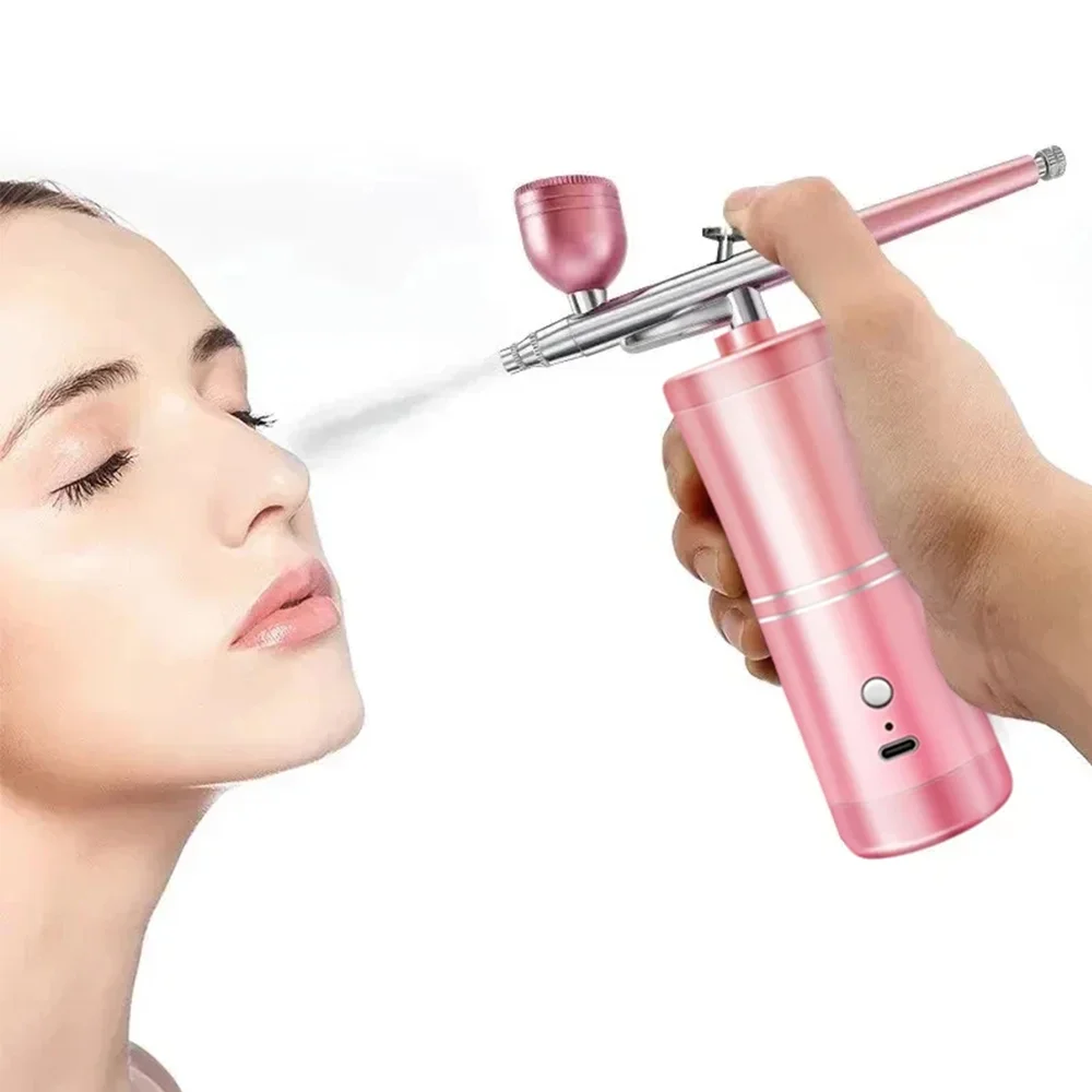 High Pressure Nano Hydration Oxygen Injection Instrument Handheld Facial Spray Gun Essence Introduction Home Atomizer Instrument image 4