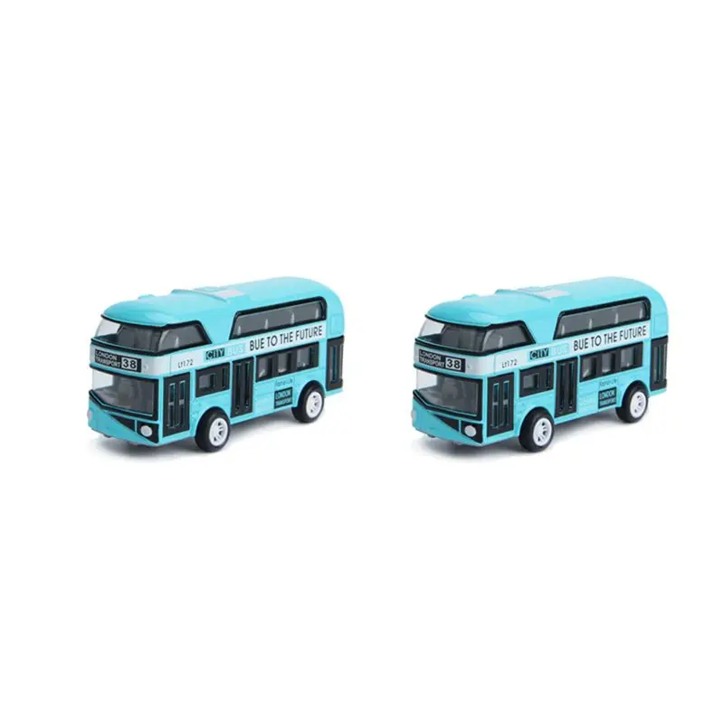 ABXE-2X Double-Decker Bus London Bus Design Car Sightseeing Bus Vehicles Urban Transport Vehicles Commuter Vehicles,Blue