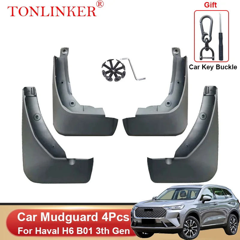 

TONLINKER Car Mudguard For Great Wall Haval H6 3th Gen B01 2021 2022 2023 Mudguards Splash Guards Fender Mudflaps Accessories