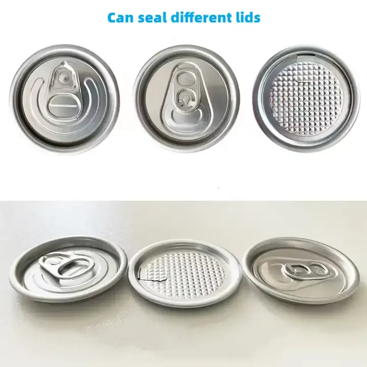 Factory Sale Semi-Automatic Electric Commercial Cans & Bottles Sealing Machine With Paper Compatibility