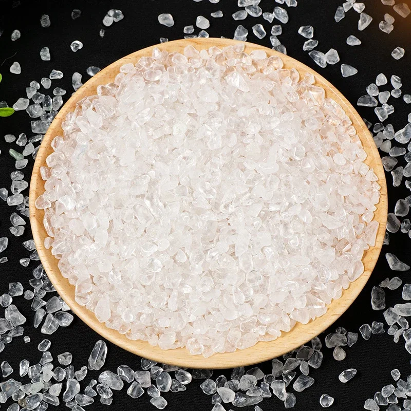 Natural translucent white crystal gravel crystal degaussing stone crystal pillow bracelet purifying Buddha gravel raw stone