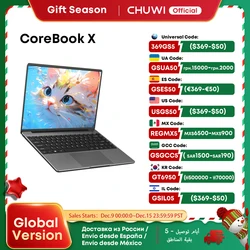 CHUWI CoreBook X Gaming Laptop 14.1 inch FHD IPS Screen Intel Six Cores i3-1215U Core UP to 3.70 Ghz Notebook 16GB RAM 512GB SSD