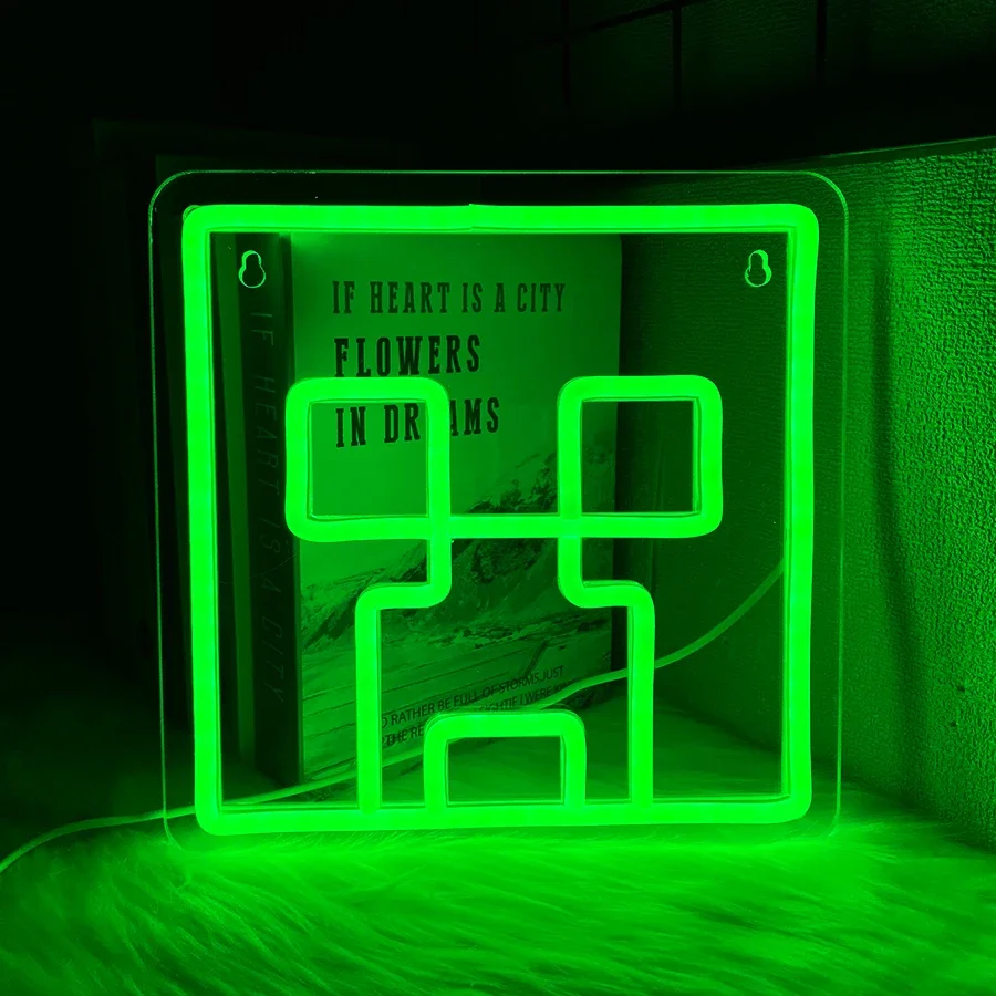 

Подходит для декора игровой комнаты, игровая неоновая вывеска, источник питания USB, спальни, анимационный ночник игровой комнаты, молодежные подарки.