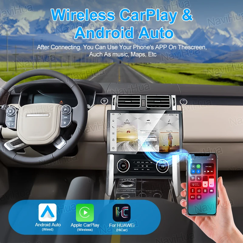 

13.3" Multimedia Android Car Radio Audio For Range Rover Vogue L405 2013 2017 Auto Headunit Carplay GPS Navigation New Upgrade