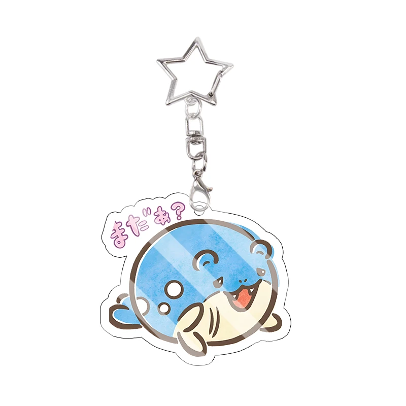 Snorlax Wigglytuff Eevee Acryl-Schlüsselanhänger Kawaii Pachirisu Trendiger Anhänger Taschendekoration Beliebte Modelle Kettenanhänger Geschenk – Detail 25