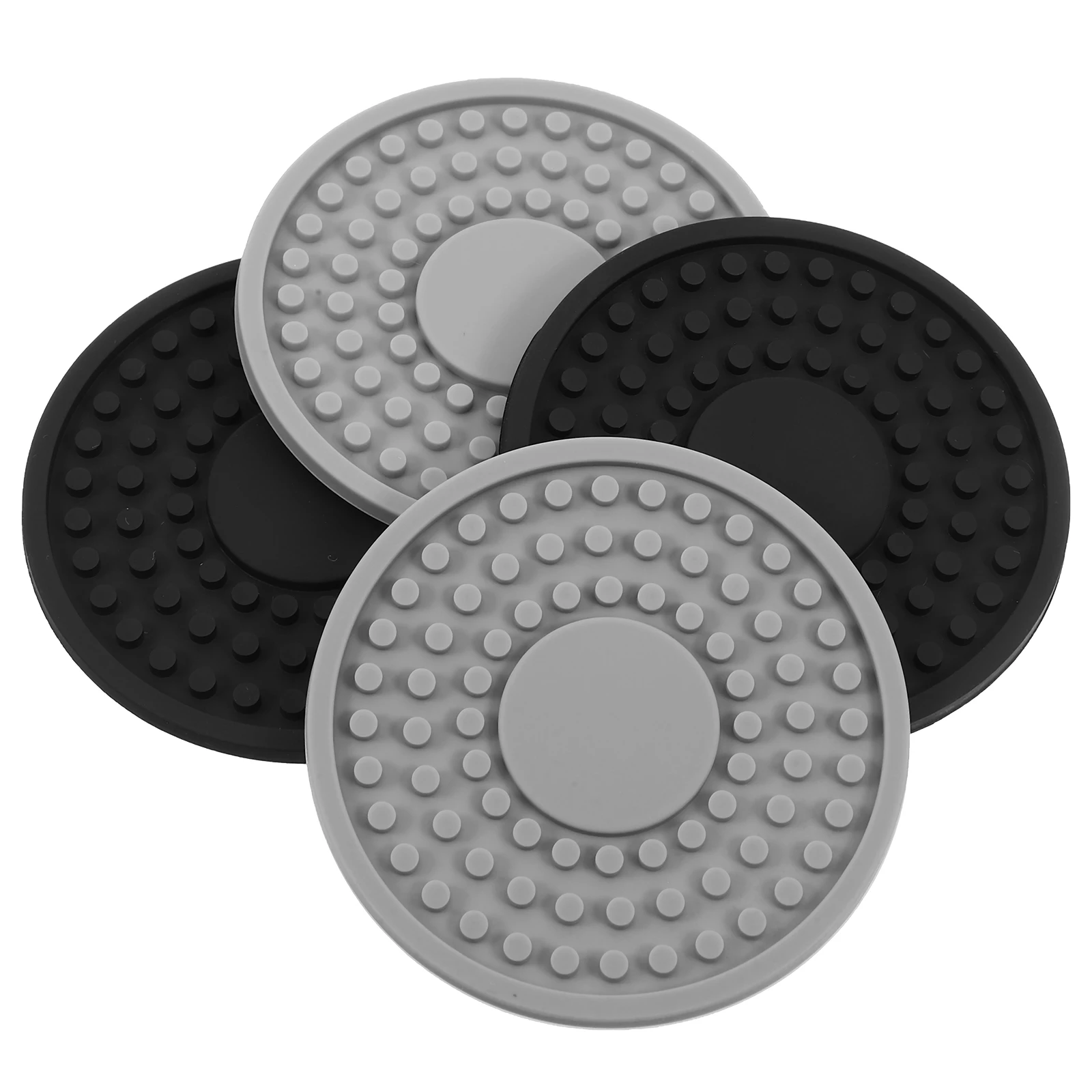 

4Pcs Silicone Car Cup Coasters Anti-Slip Round Holder Pads Insulation Car Interior Accessories Cup Holder Coasters