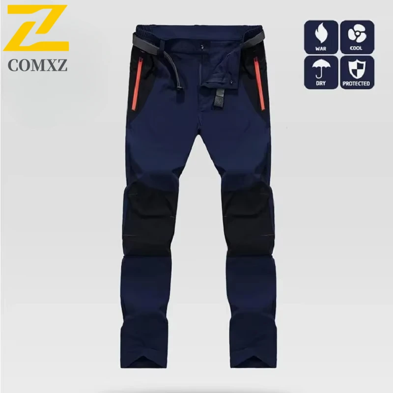 2025 New Cargo Pant Spring Men Slim Fit Waterproof Quick Dry Trousers Men's Outdoor Sports Trekking Camping Fishing Pants 4XL
