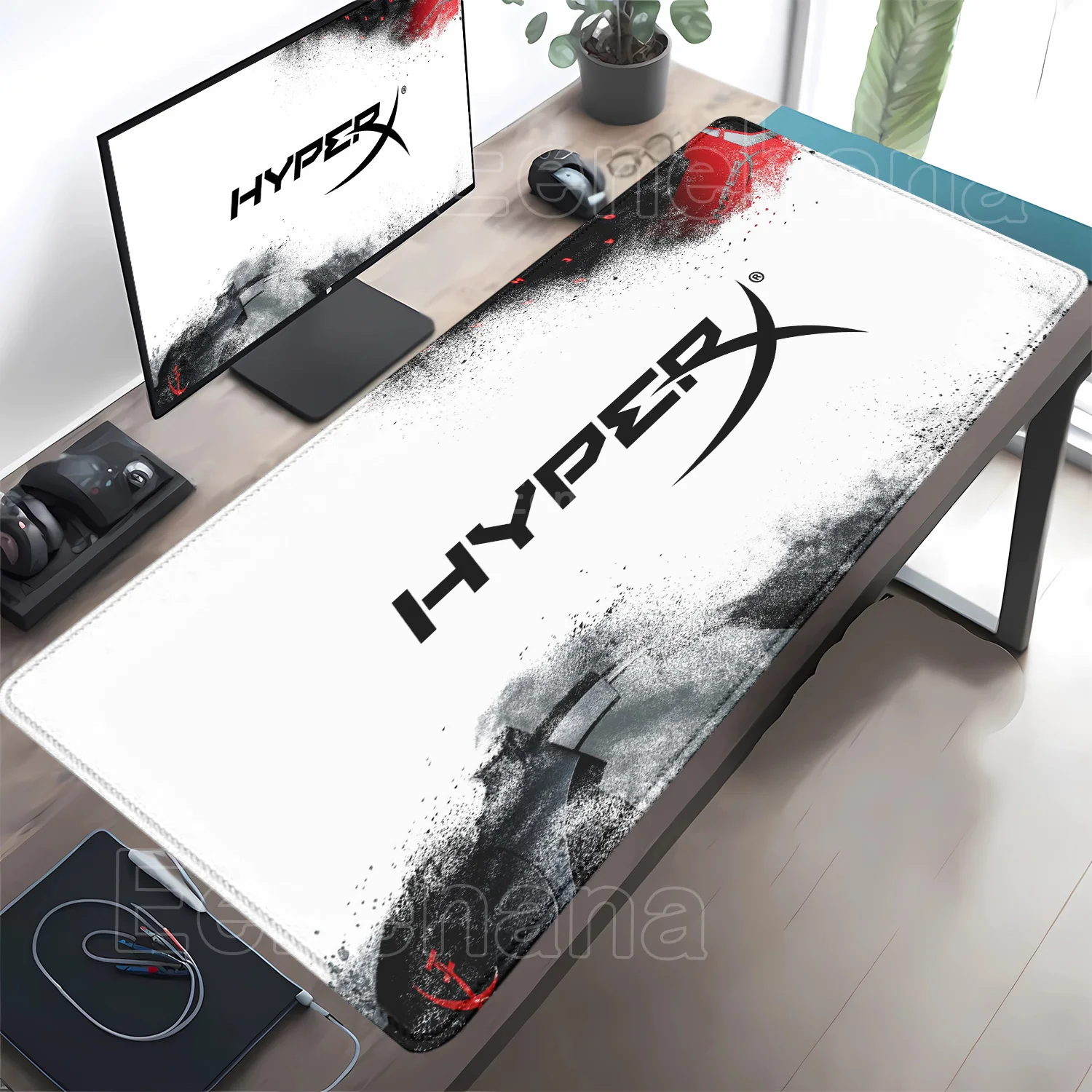 H-HyperX Mouse Pad Laptop Cool Game 900x400mm Keyboard Mousepad PC
