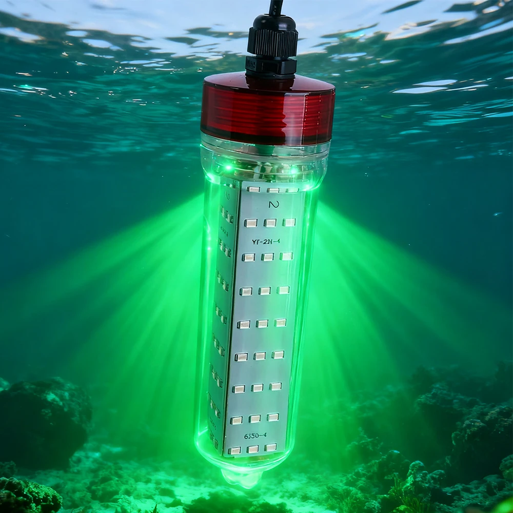 1 x 55W Tragbares LED-Unterwasser-Angellicht, 12V-85V, Unterwasser-Fischlocklicht, Angelzubehör – Detail 11