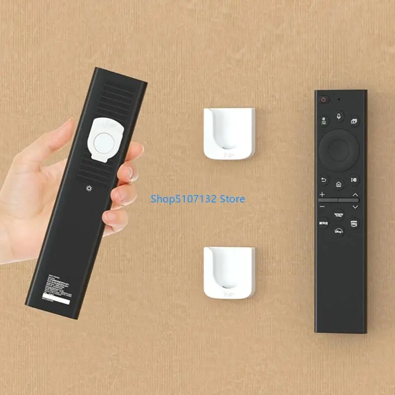 87HD Strong Hooks Remote Control Holder For Hanging Wall Mount Storage Shelf