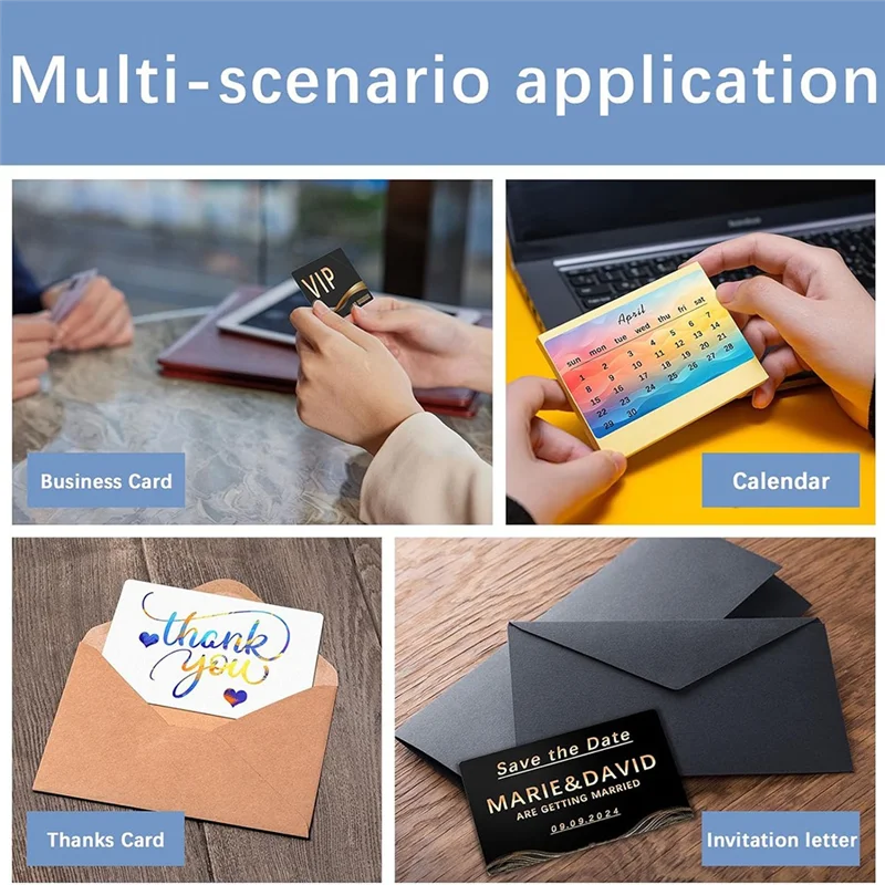 A59E-فراغات بطاقة الأعمال التسامي المعدنية السائبة الألومنيوم مزدوجة الجانبين بطاقات الاسم الفراغات التسامي