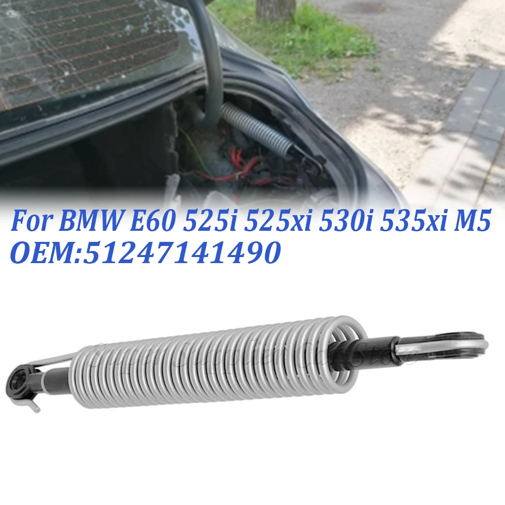 For BMW 5 Series E60 525i 528i 530i 535i 51247141490 Rear Trunk Shock Absorber with Spring Auto Trunk Lifting Spring