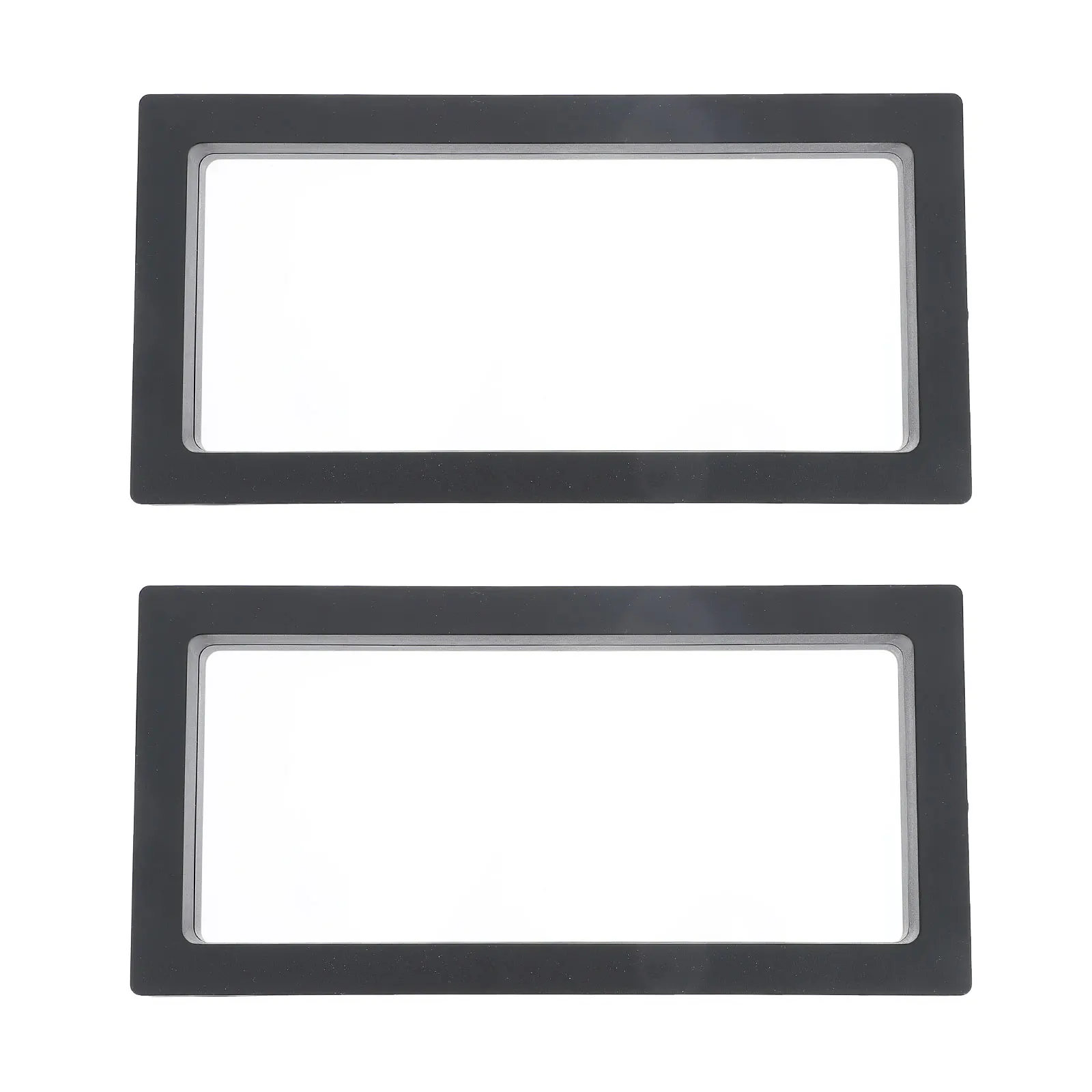 

2pcs Watch Storage Box Case Holder Coin Stand Transparent Frame Durable Jewelry Organizer Travel Home Use