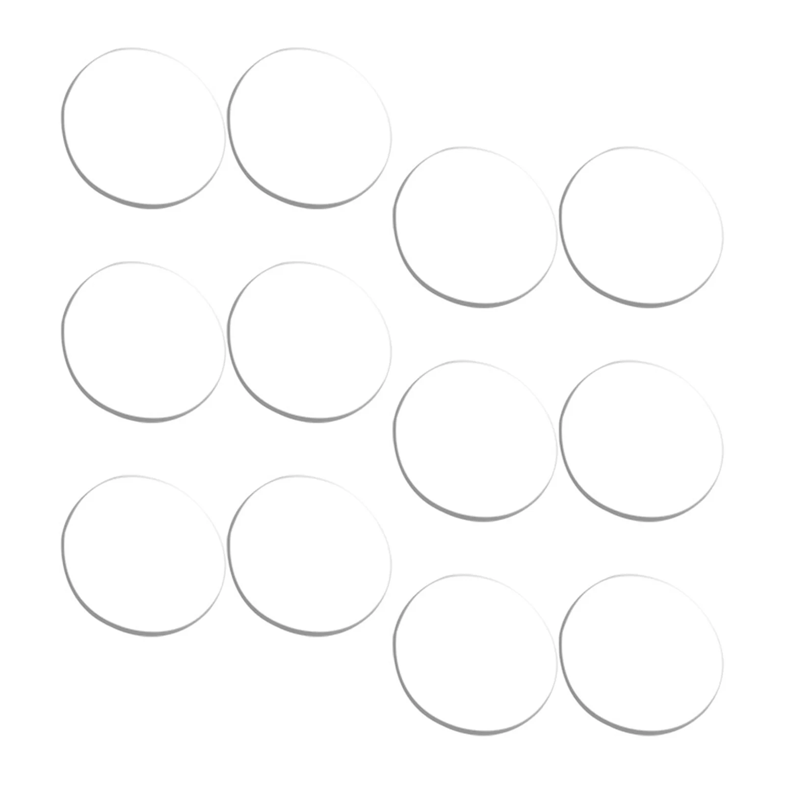 

12Pcs Transparent Glass Table Protective Bumpers Anti-Slip Spacers Clear Suction Cup Rubber Pads Glass Table Washer