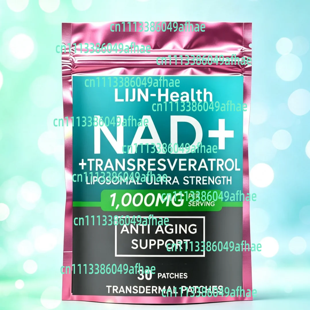 30 Patches Nad Transdermal Patches With Resveratrol Nicotinamide Riboside For Energy, Anti-aging, Cell Regeneration