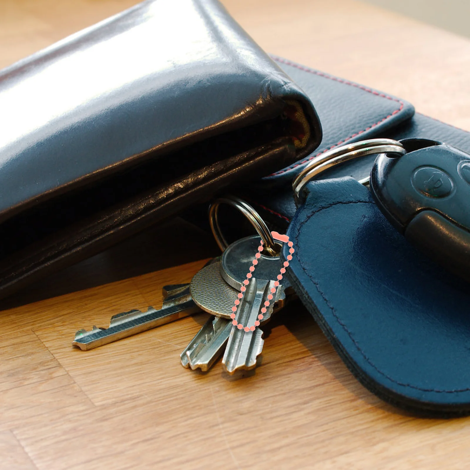 

100pcs Colorful Ball Bead Chain Round For Diy Jewelry Pendant Tag Label Keyring Craft Decor Bead Chain Diy Jewelry