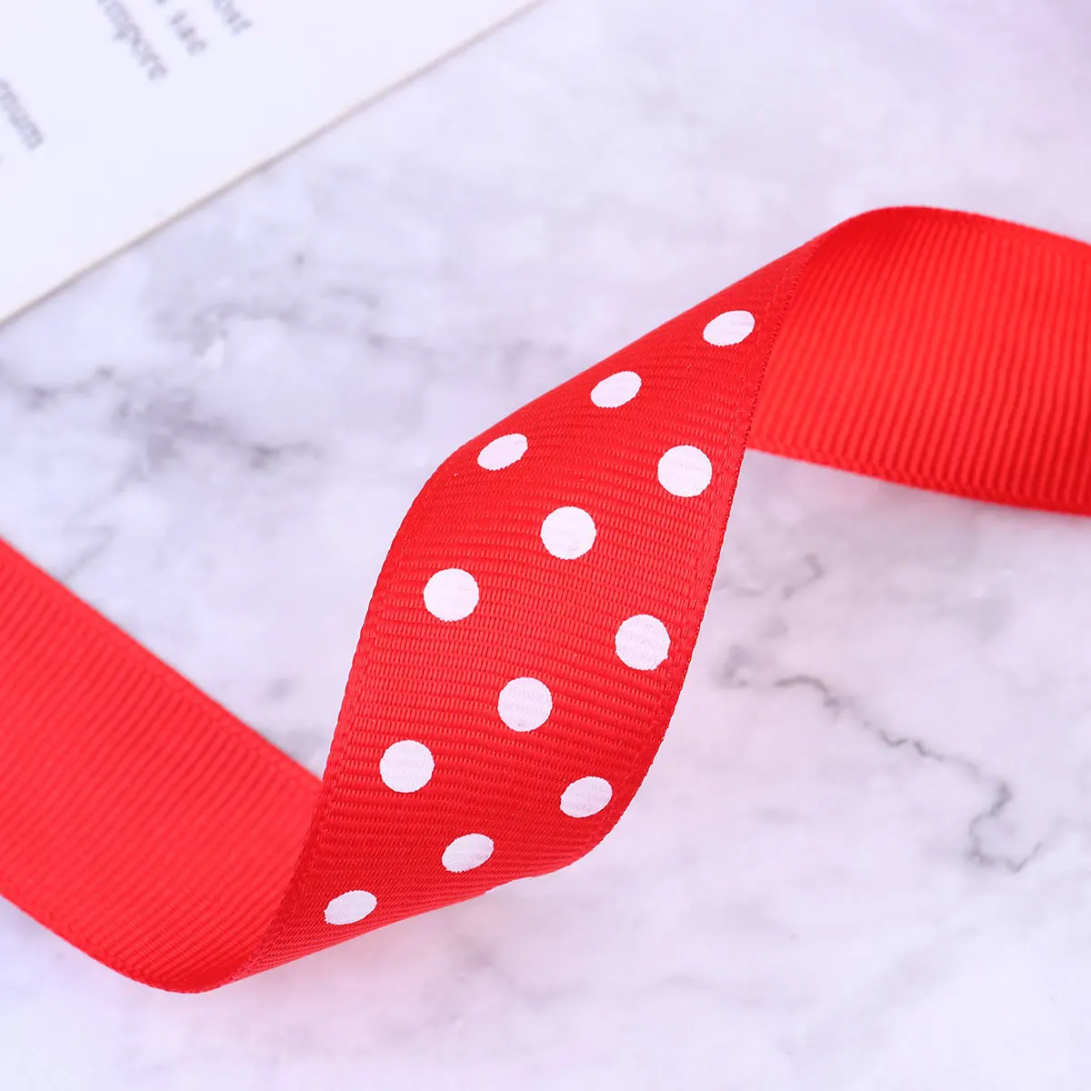 

1Pcs Polka Dot Band Red Dotted Ribbon Strong Tensile Wrapping Tape for Gift Decoration Party Favor Crafts DIY Wedding
