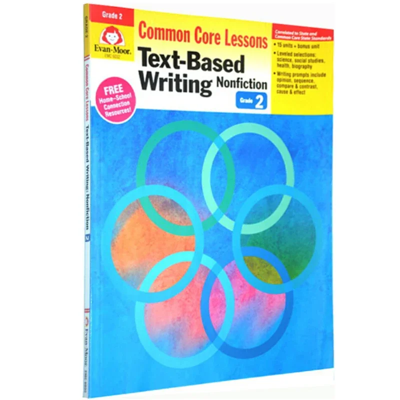 Evan-Moor Text-Based Writing Nonfiction, Grade 2 Workbook,aged 5 6 7 8, English book 9781613689950