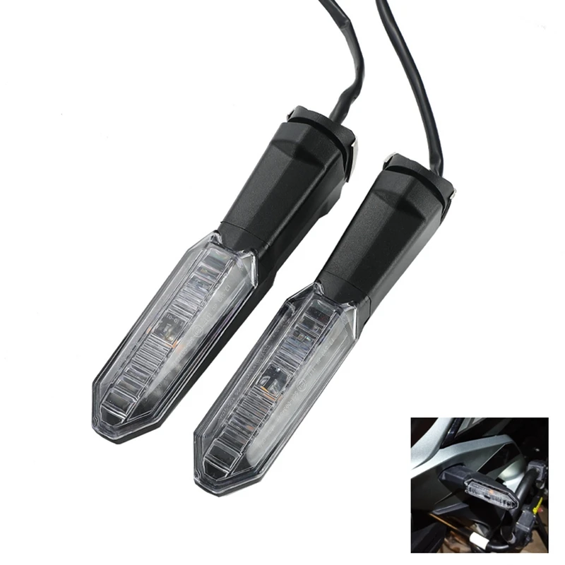 For KAWASAKI Versys 650 1000 X250 X300 Motorcycle LED Turn Signal Indicator Lights Blinkers Parts Accessories B