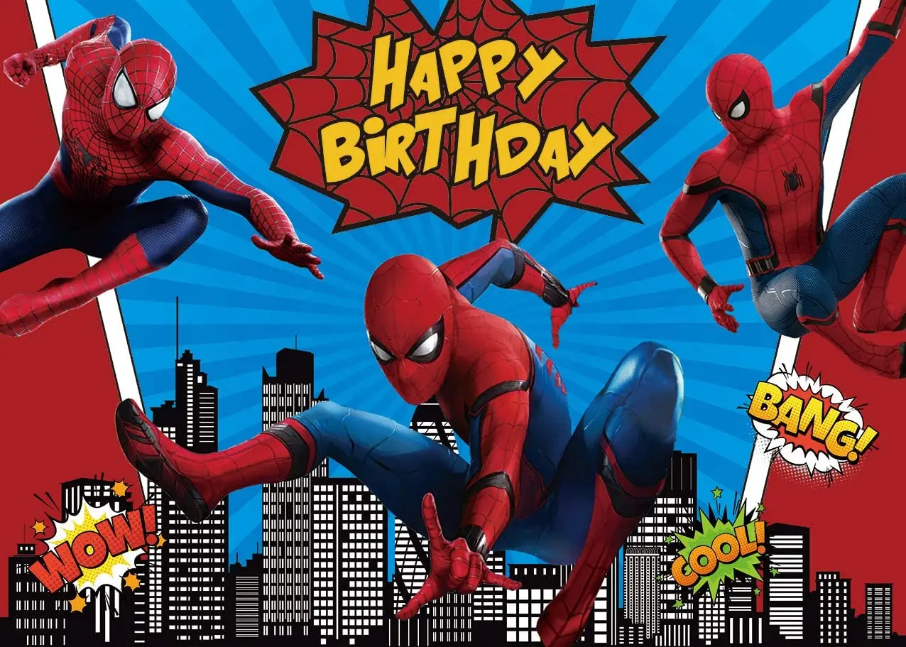 Super herói cenário noite céu super herói paisagem urbana pano de fundo crianças meninos festa de aniversário pano de fundo super herói festas temáticas fundo