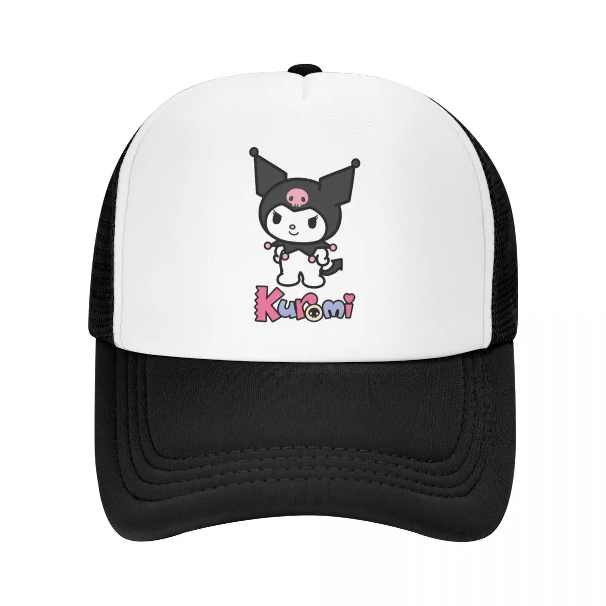 

NEW Unisex Hats I Love You Kuromi Mesh Baseball Cap Casual Dad Hat Trucker Caps