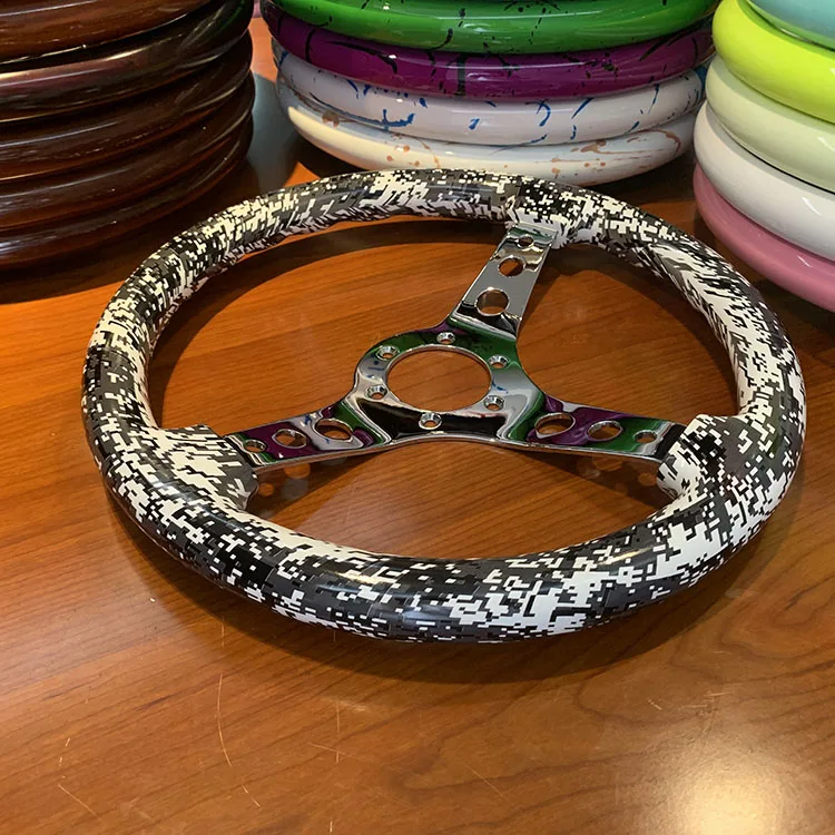 

Высококачественный черный, серый камуфляжный руль, модификация автомобиля, взрывной руль