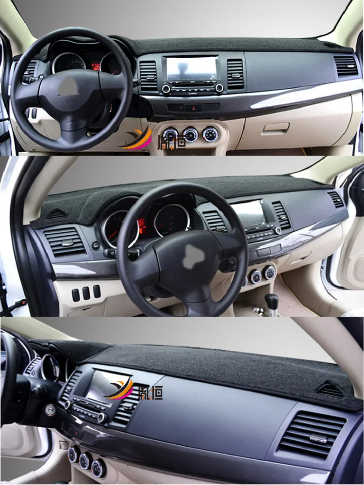 

For Mitsubishi Lancer-ex Galant Fortis Evolution Car-Styling Dashmat Dashboard Cover Instrument Panel Insulation Sunscreen Pad
