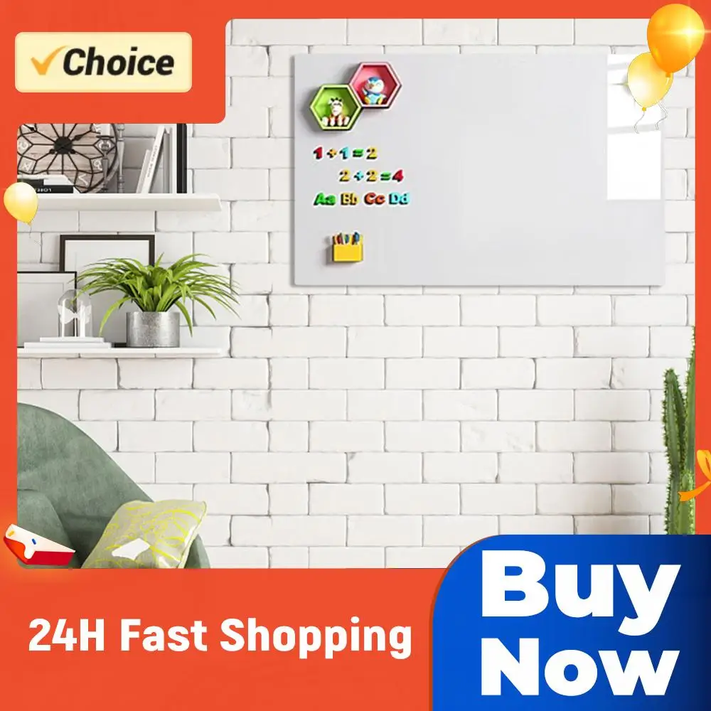 

Магнитная самоклеящаяся доска для записей с маркером, магнитом и ластиком, съемная, для крепления на стену, сухостираемая