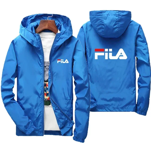 

Fashion new spring and autumn zipper casual men's hooded jacket, outdoor fishing windproof waterproof large size men's coat