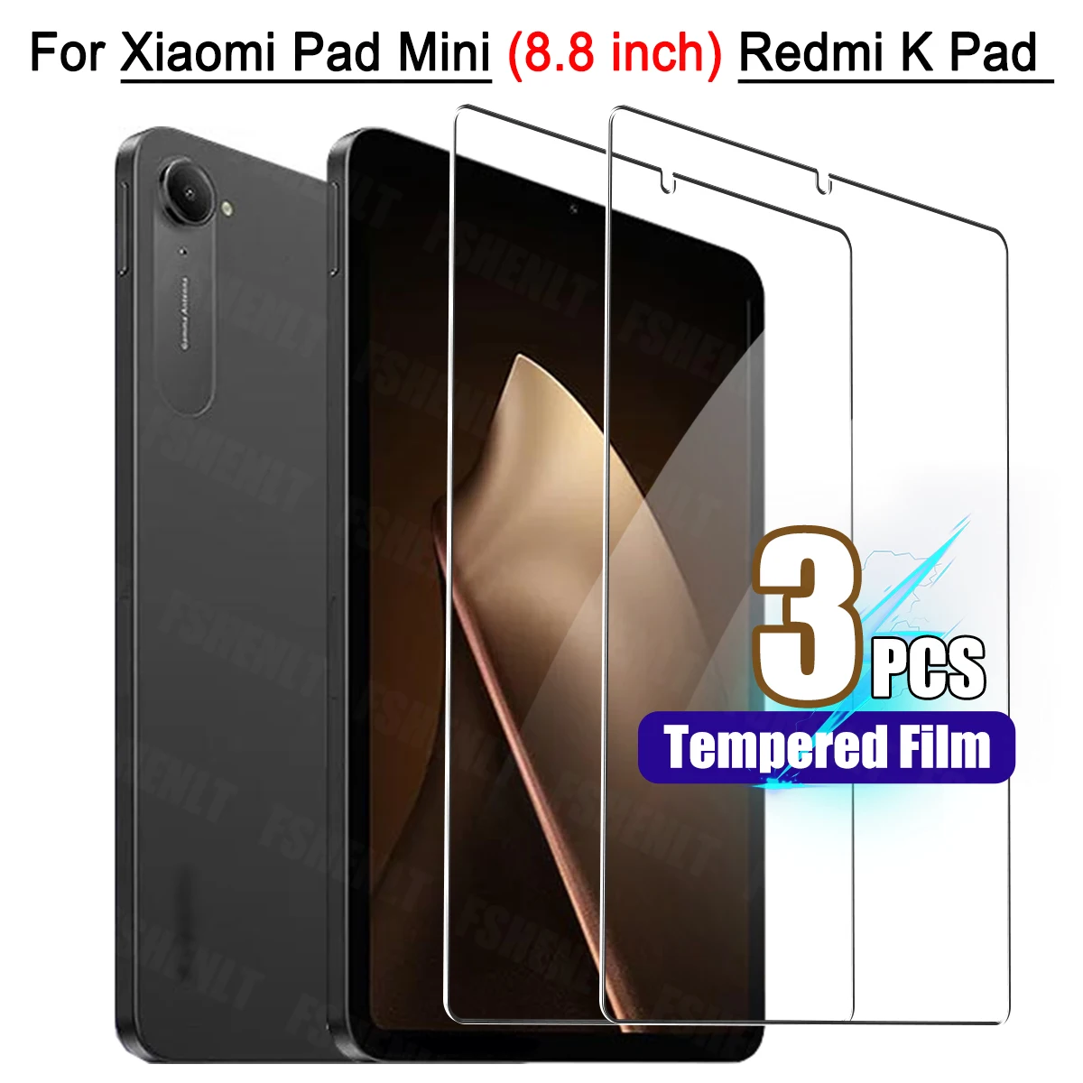 

Screen Protector for 8.8 inch Xiaomi Pad Mini 2025 Anti-Fingerprint No Bubbles Transparent Protective Glass Film for Redmi K Pad