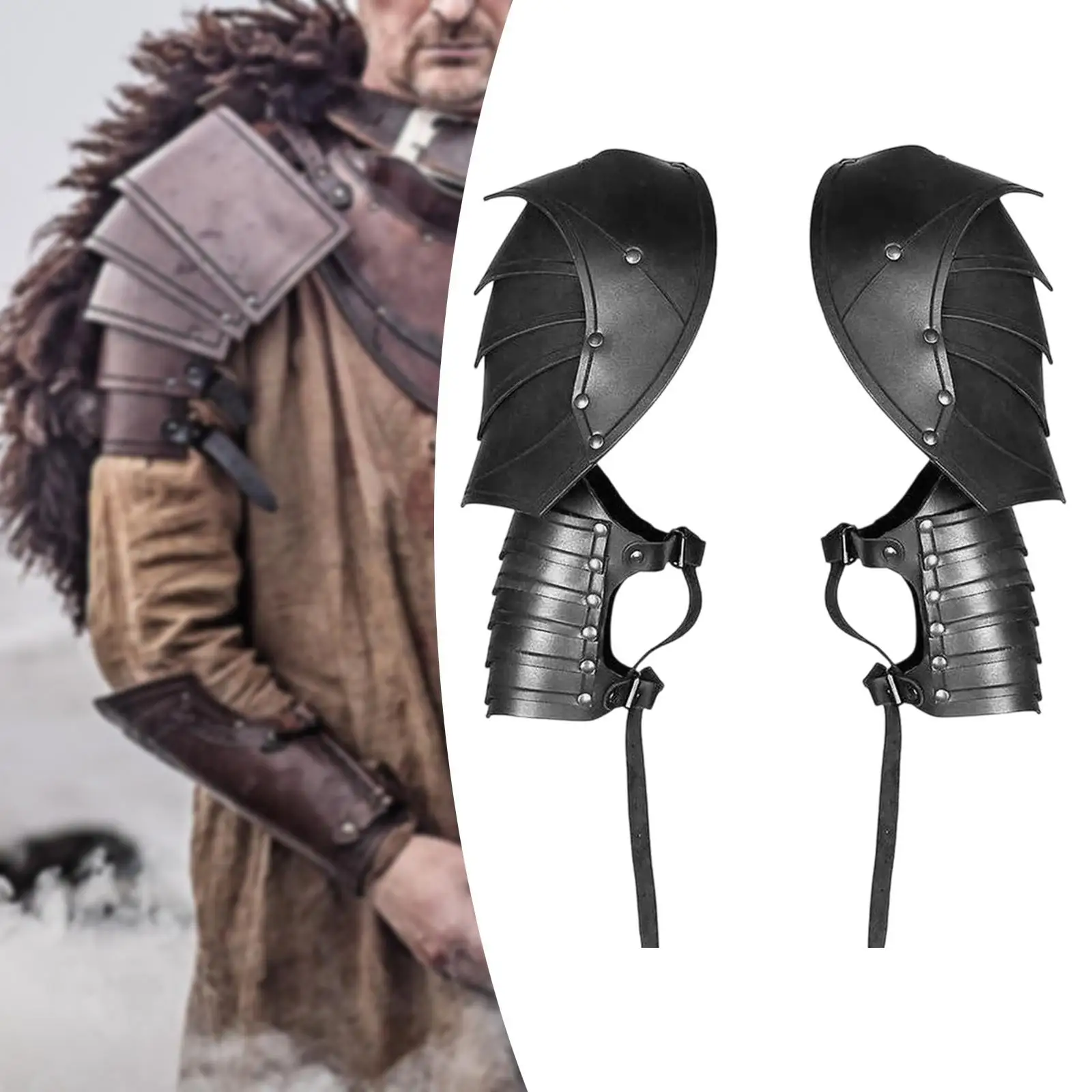 PU Leather Body Chest Harness Costume Halloween Party Cosplay Universal Fit Shoulder Shrug Covers Men Women Rivets Decor