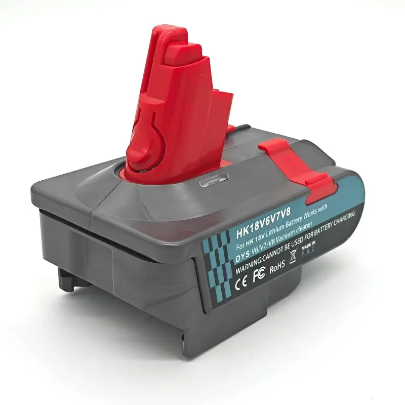 

Адаптер-конвертер для аккумуляторов HK18V6V7V8 для литиевых батарей Hikoki/Hitachi 18V, преобразующий их в аккумуляторы для пылесосов Dyson V6 V7 V8