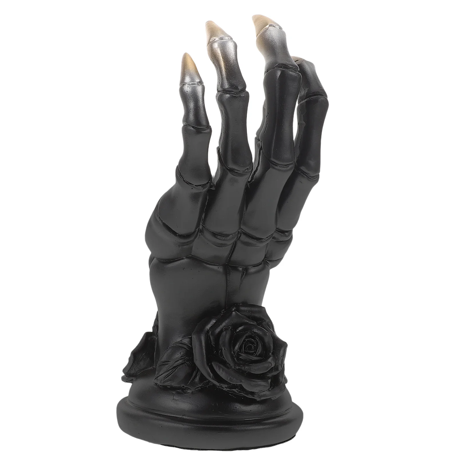 

Muscle Hand Decor Resin Jewelry Holder Gothic Vintage Aesthetic Ornament Ring Display Black Living Room Shelf Decor