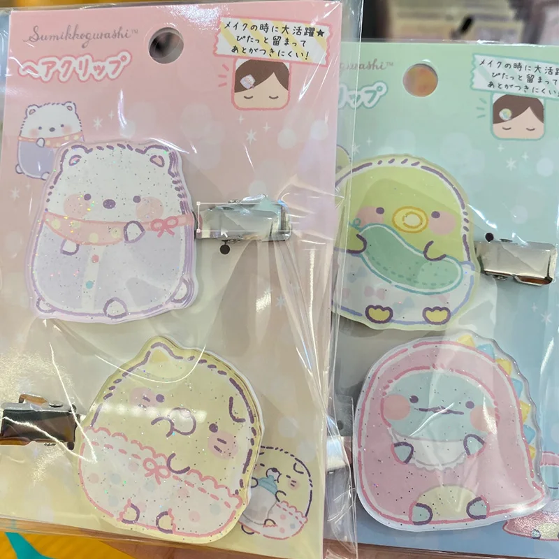 Cartoon Sumikkogurashi Hairpin Cute Glitter Acrylic Duckbill Clip Girl Sweet Bangs Clip Student Headwear Anime Peripherals Gift