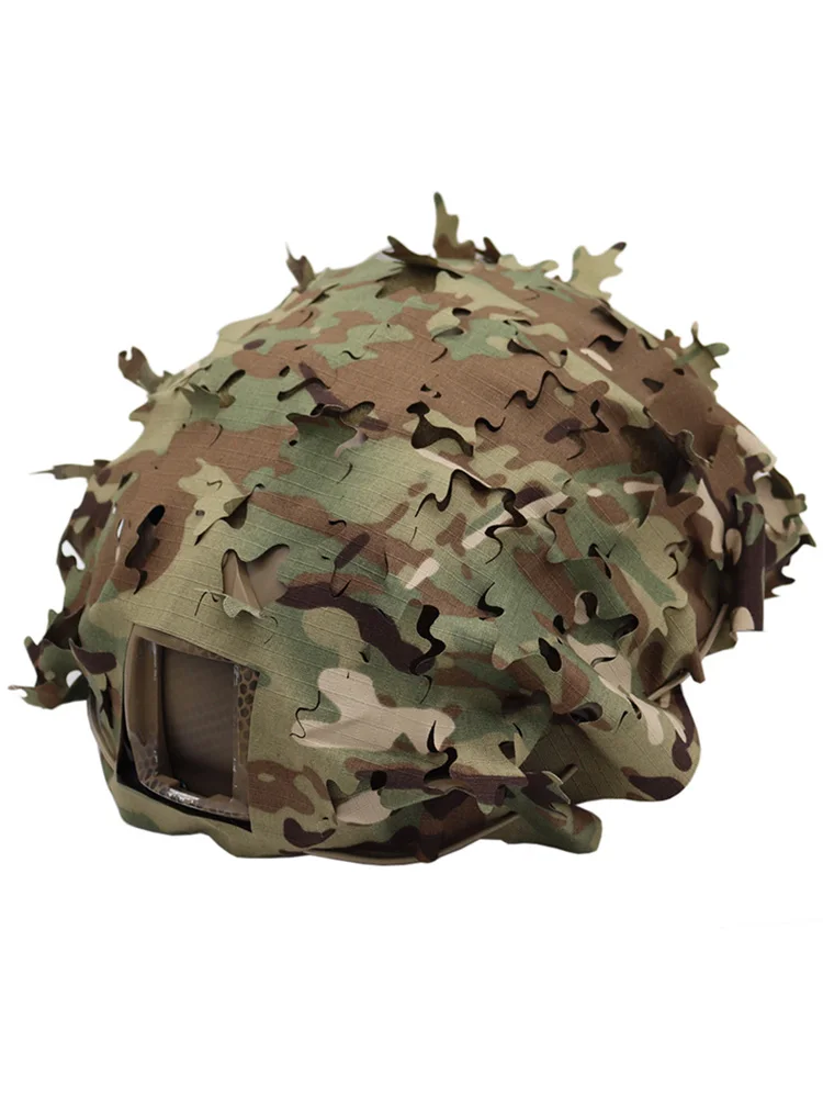 Taktische FAST Helm Abdeckung Laser Schneiden 3D Camouflage Helm Tuch Abdeckung Jagd Helm Zubehör