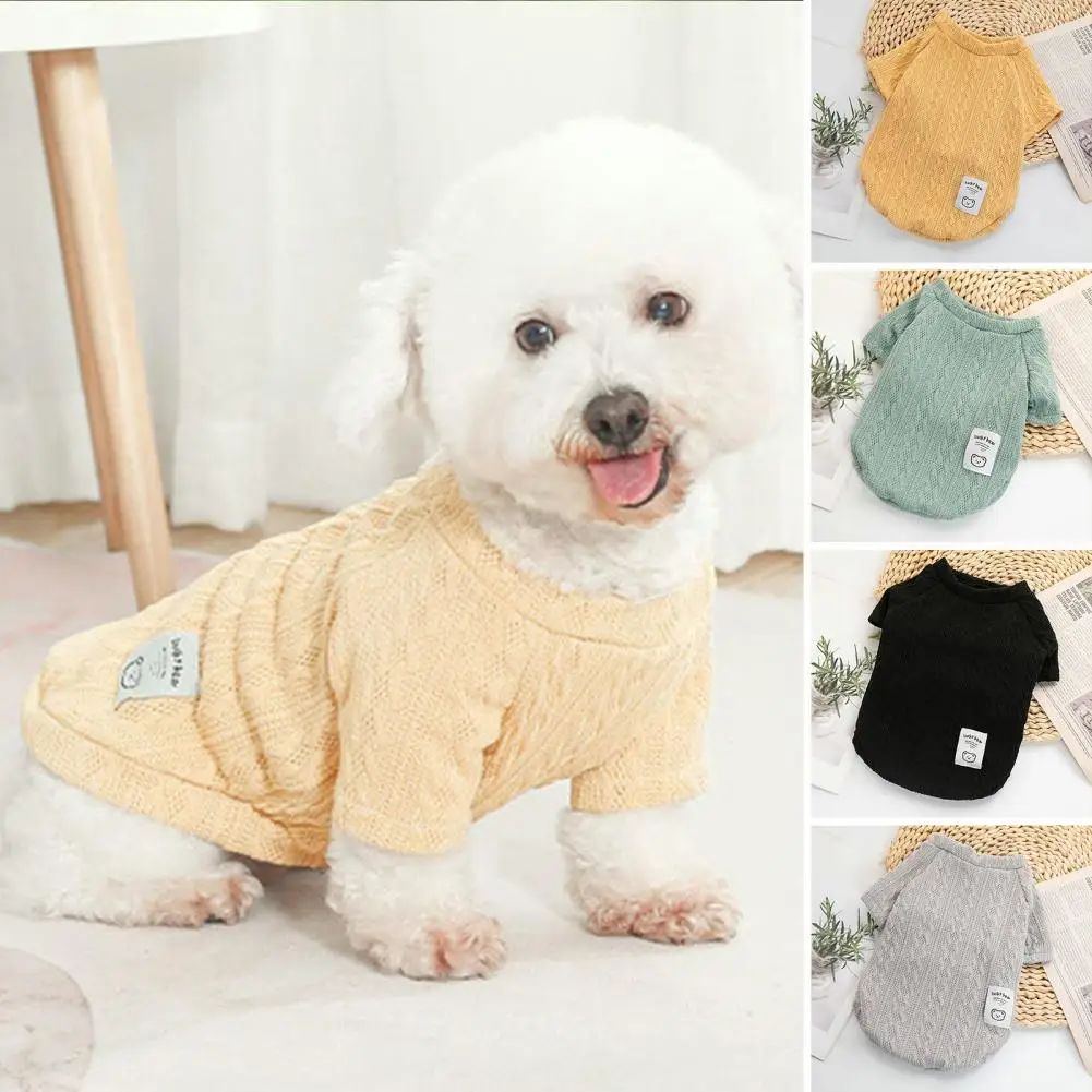 Pretty Dog Pullover Close Fitting Keep Warmth Breathable Pet Dogs Sweatshirt Two-legged Costume