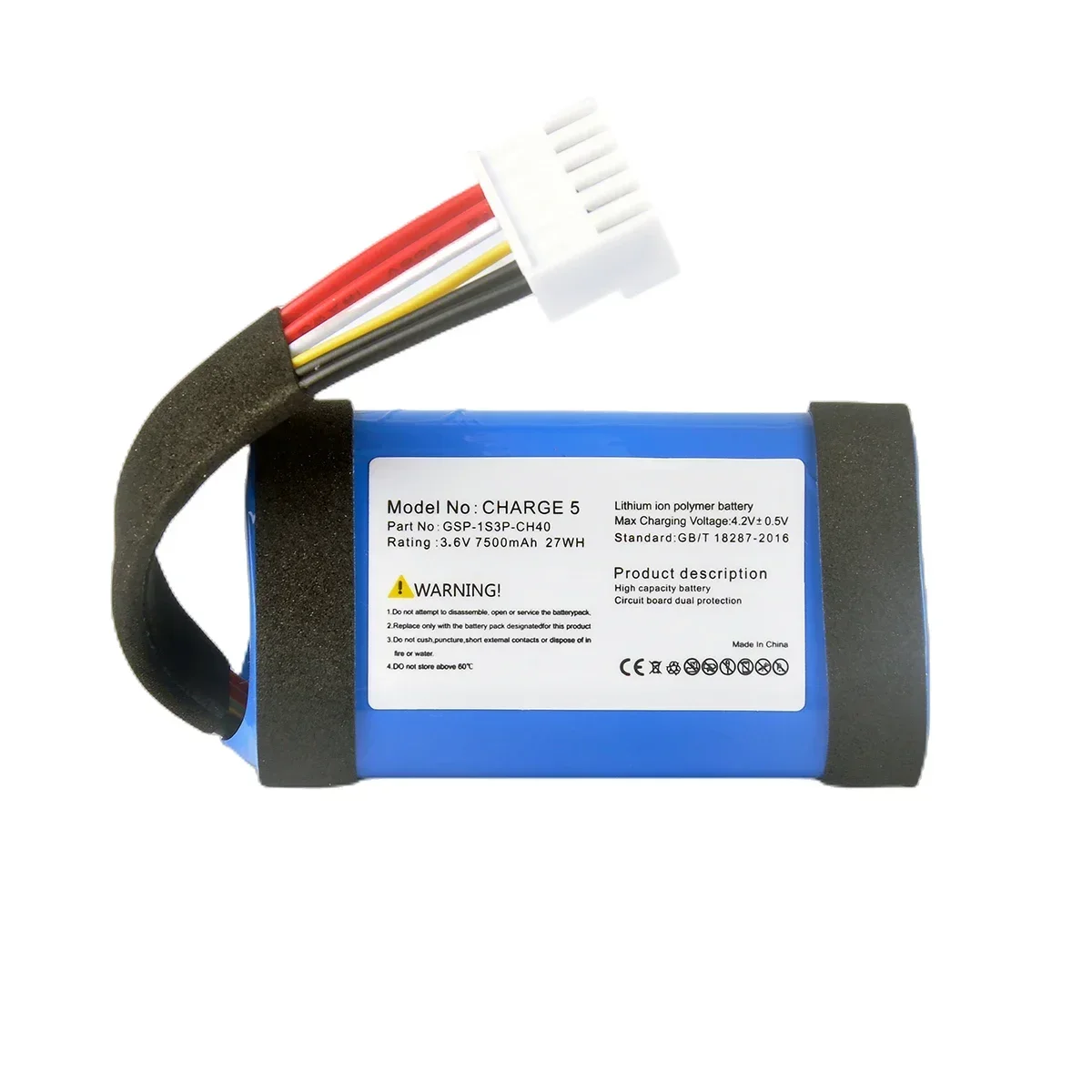 Original GSP-1S3P-CH40 New Replacement 7500mAh For JBL Charge 5 /Charge5 Speaker Replacement Battery