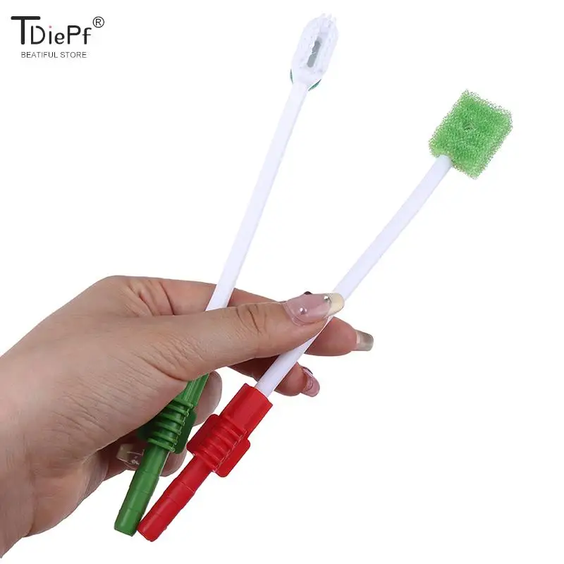 Disposable Medical Sponge Toothbrush ICU Suction Swab Oral Care Single Use Suction Toothbrush System Oral Hygiene Green Head