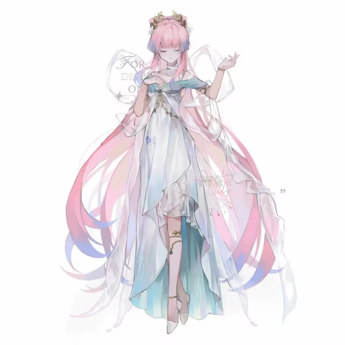 원신 임팩트 주변기기 코랄 팰리스 하트 아크릴 게임 및 애니메이션 정교한 팬 아트 스탠드, 베스트 프렌드 데스크탑 선물