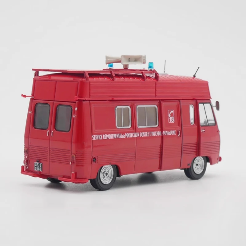 Diecast escala 1:43 IXO J7 motor de bomberos ambulancia coche modelo de aleación acabado vehículo de simulación modelo colección decoración exhibición