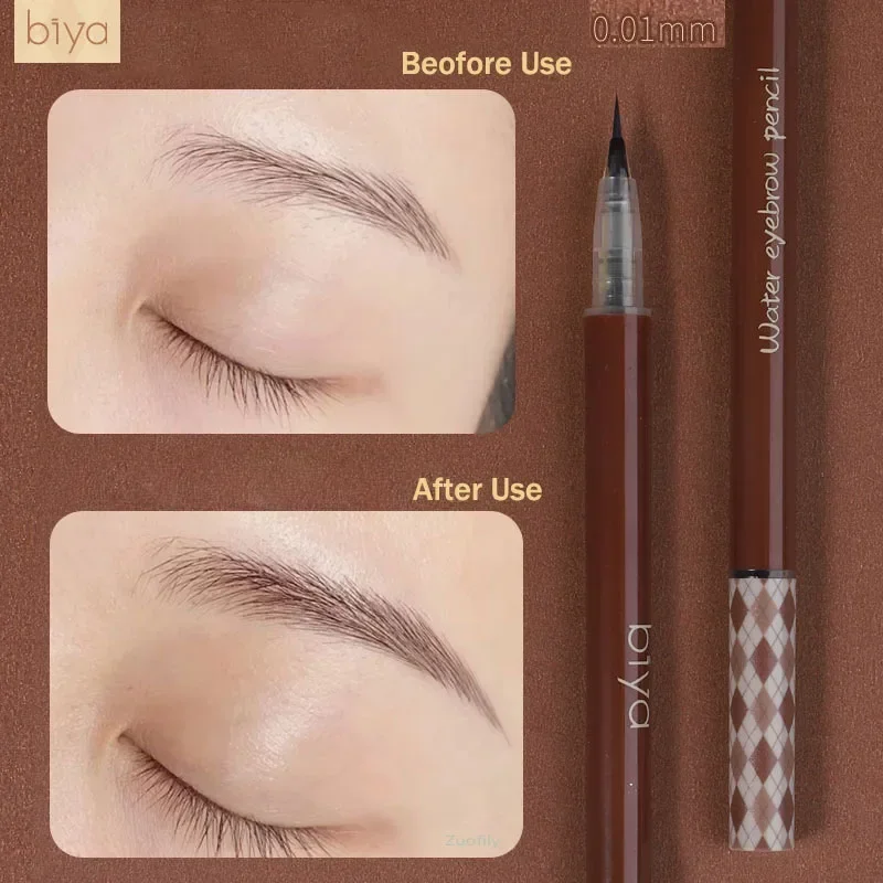 Ultra-fine ดินสอเขียนคิ้ว Outline Shadow โกหก Silkworm อายไลเนอร์กันน้ํา Non-smudge Lasting Colorfast Liquid ดินสอเขียนคิ้ว