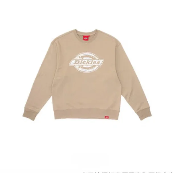 Dickies Classic Logo Crewneck Sweatshirt Relaxed Fit Cotton Blend Casual Top