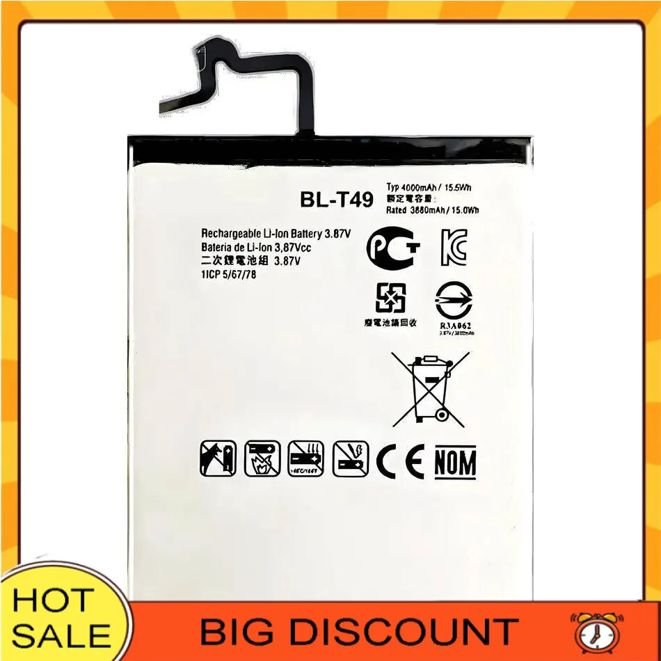 Long-Lasting For LG K510 K51S LM-K410BMW LM-K510BMW LM-K510HM BL-T49 Mobile Phone Battery 4000Mah