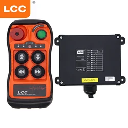 LCC QA400 4 buttons Industrial Wireless Radio Crane Remote Control Hoist Track Crane Lift Switches Tranmsitter And Receiver